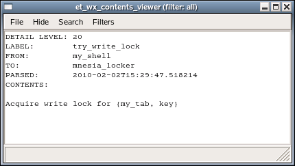 The same trace Event in the collectors view